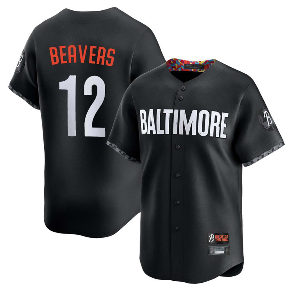 Yuxns B.Orioles #12 Dylan Beavers Player Black City Connect Limited Home Game Stitched Jerseys