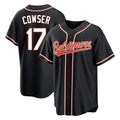 Yuxns B.Orioles #17 Colton Cowser Player Black Out Home Game Stitched Jerseys