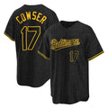 Yuxns B.Orioles #17 Colton Cowser Player Black Snake Skin City Home Game Stitched Jerseys