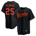 Yuxns B.Orioles #25 Pete Alonso Player Black Home Game Stitched Jerseys