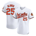 Yuxns B.Orioles #25 Pete Alonso Player White Limited Elite Home Game Stitched Jerseys