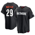Yuxns B.Orioles #29 Samuel Basallo Player Black City Connect Home Game Stitched Jerseys