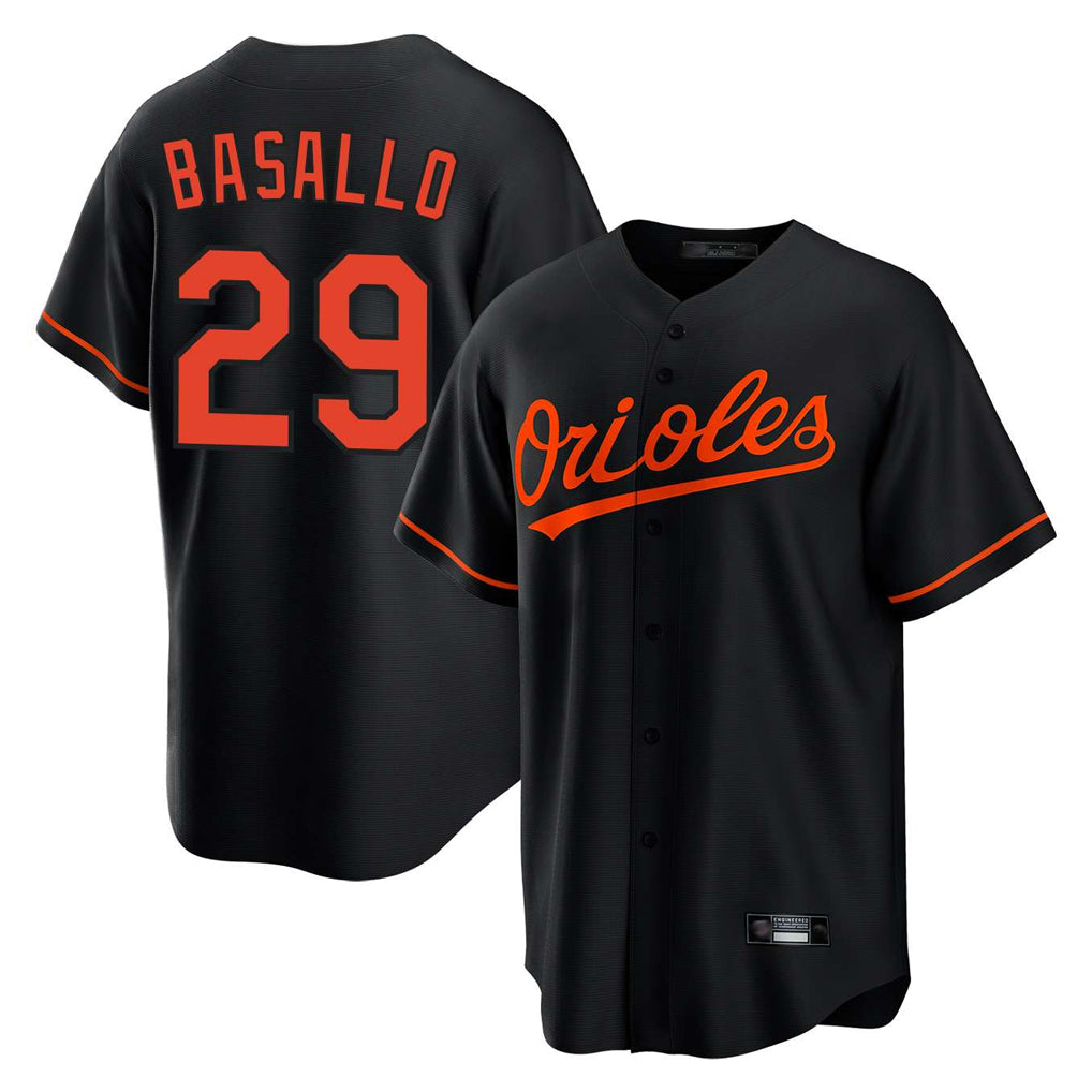Yuxns B.Orioles #29 Samuel Basallo Player Black Home Game Stitched Jerseys