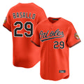 Yuxns B.Orioles #29 Samuel Basallo Player Orange Limited Home Game Stitched Jerseys