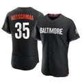 Yuxns B.Orioles #35 Adley Rutschman Player Black City Connect Limited Elite Home Game Stitched Jerseys