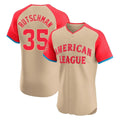Yuxns B.Orioles #35 Adley Rutschman Player Cream American League All-Star Limited Elite Home Game Stitched Jerseys