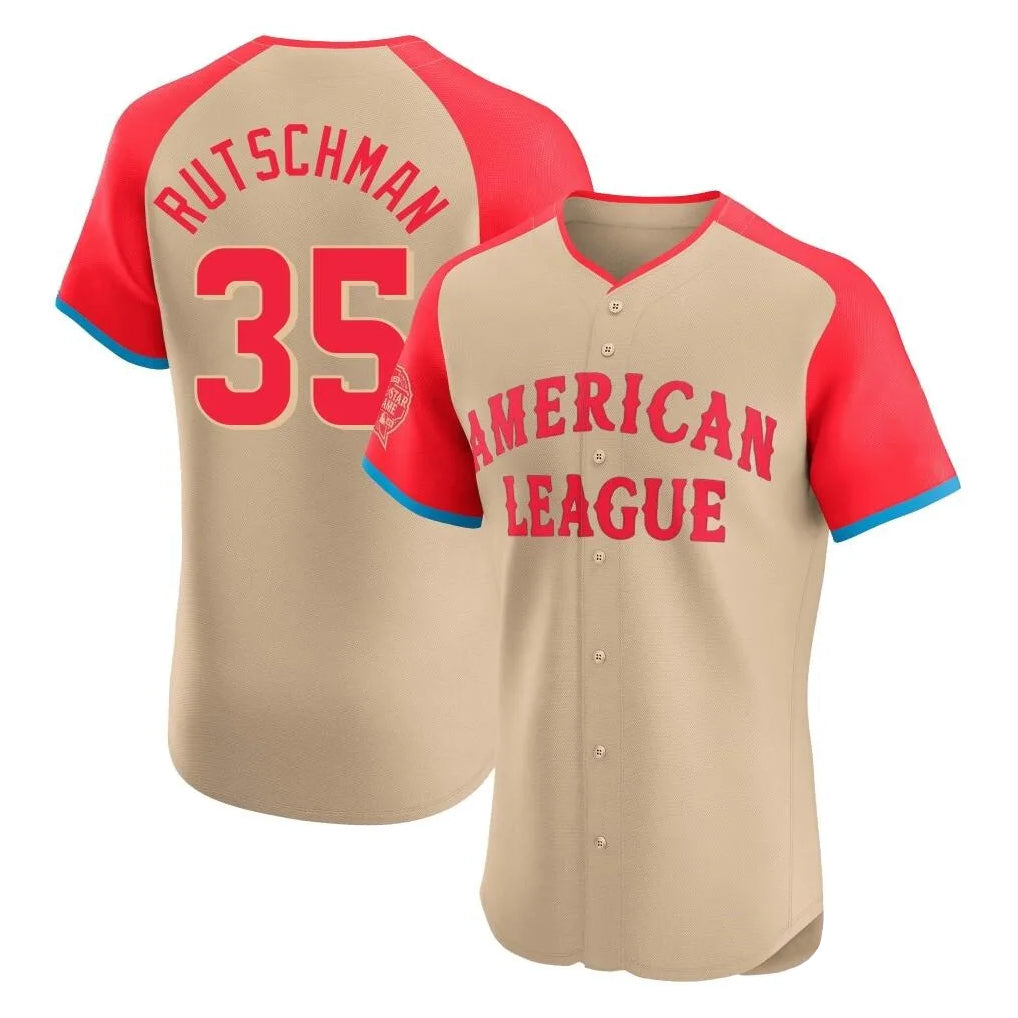 Yuxns B.Orioles #35 Adley Rutschman Player Cream American League All-Star Limited Elite Home Game Stitched Jerseys