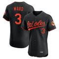 Yuxns B.Orioles #3 Taylor Ward Player Black Limited Elite Home Game Stitched Jerseys