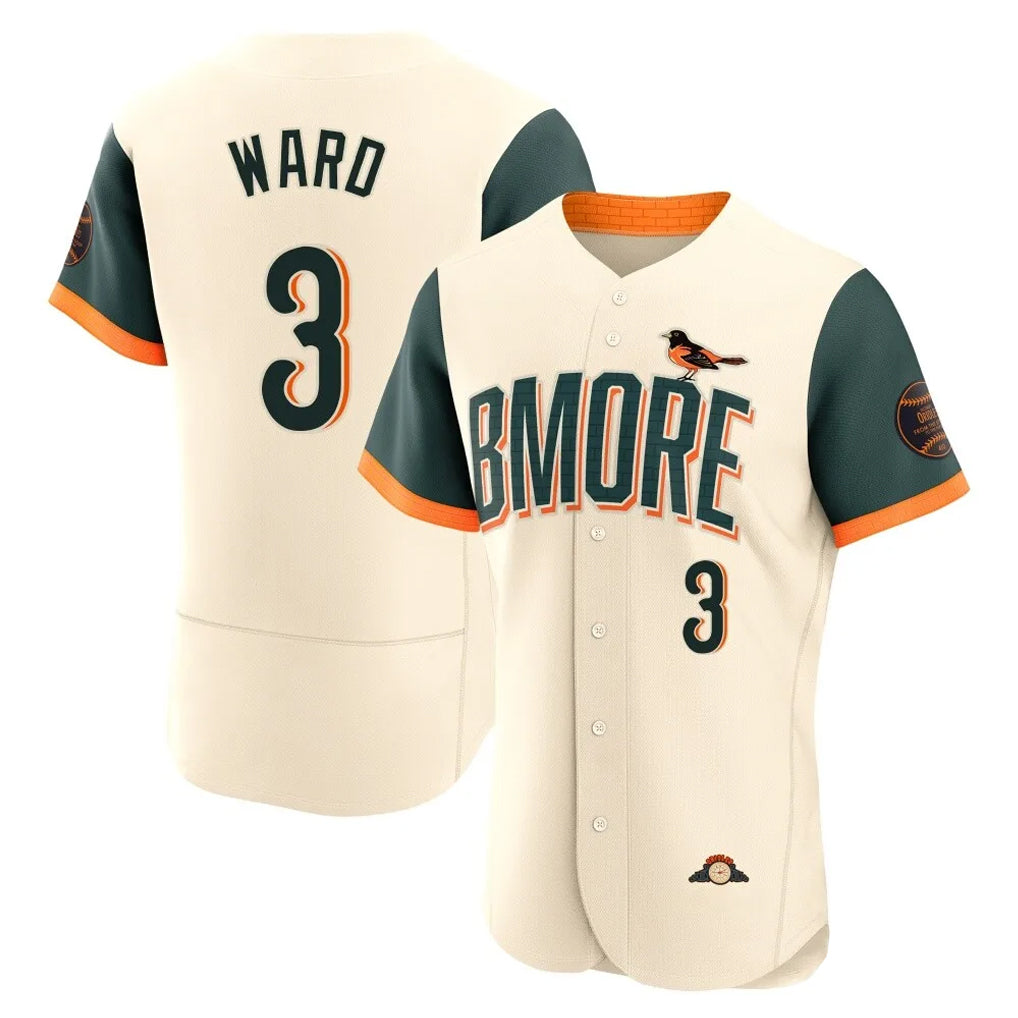 Yuxns B.Orioles #3 Taylor Ward Player Cream 2026 City Connect Limited Elite Home Game Stitched Jerseys