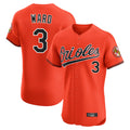 Yuxns B.Orioles #3 Taylor Ward Player Orange Limited Elite Home Game Stitched Jerseys