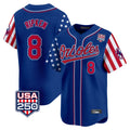 Yuxns B.Orioles #8 Cal Ripken Player Royal USA 250 Independence Day Vapor Premier Limited Home Game Stitched Jerseys