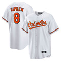Yuxns B.Orioles #8 Cal Ripken Player White Home Game Stitched Jerseys