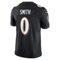 Yuxns B.Ravens #0 Roquan Smith Black Alternate Vapor F.U.S.E. Limited Stitched Jerseys