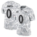 Yuxns B.Ravens #0 Roquan Smith Player Arctic Camo Salute to Service Limited Stitched Jerseys