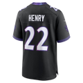Yuxns B.Ravens #22 Derrick Henry Black Alternate Game Stitched Jerseys