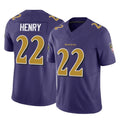Yuxns B.Ravens #22 Derrick Henry Player Purple Limited Home Game Stitched Jerseys
