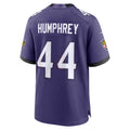 Yuxns B.Ravens #44 Marlon Humphrey Player Purple Home Game Stitched Jerseys