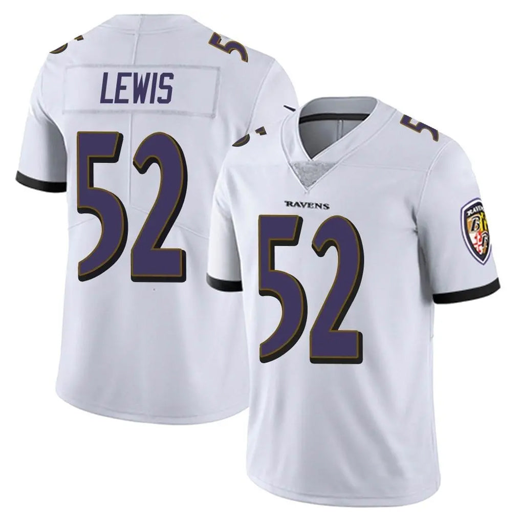 Yuxns B.Ravens #52 Ray Lewis Player White Vapor Untouchable Limited Game Home Stitched Jerseys