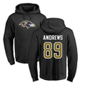 Yuxns B.Ravens #89 Mark Andrews Player Black Pullover Hoodie Stitched Jerseys