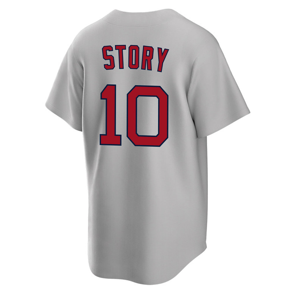 Pkot B.Red Sox #10 Trevor Story Player Gray Road Home Game Stitched Jerseys