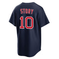 Pkot B.Red Sox #10 Trevor Story Player Navy Home Game Stitched Jerseys