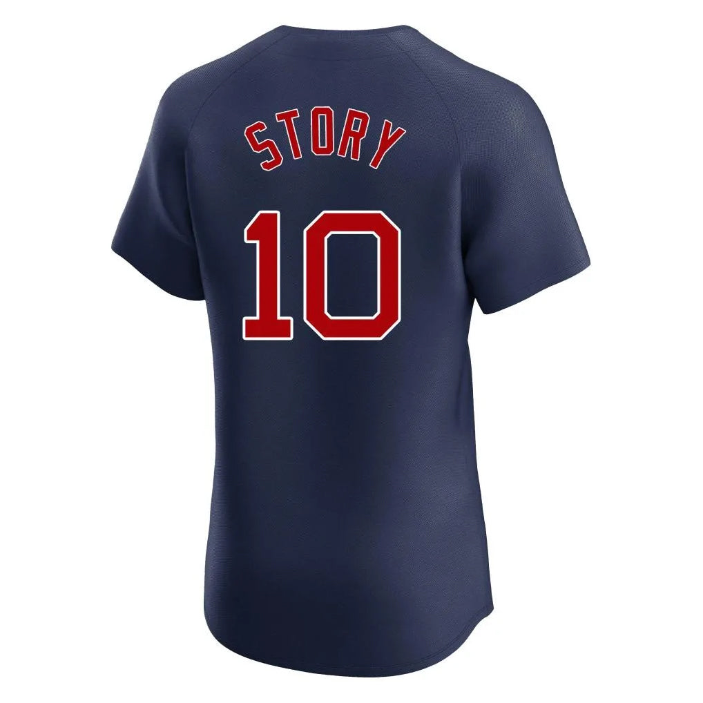 Pkot B.Red Sox #10 Trevor Story Player Navy Limited Elite Home Game Stitched Jerseys