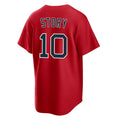 Pkot B.Red Sox #10 Trevor Story Player Red Home Game Stitched Jerseys