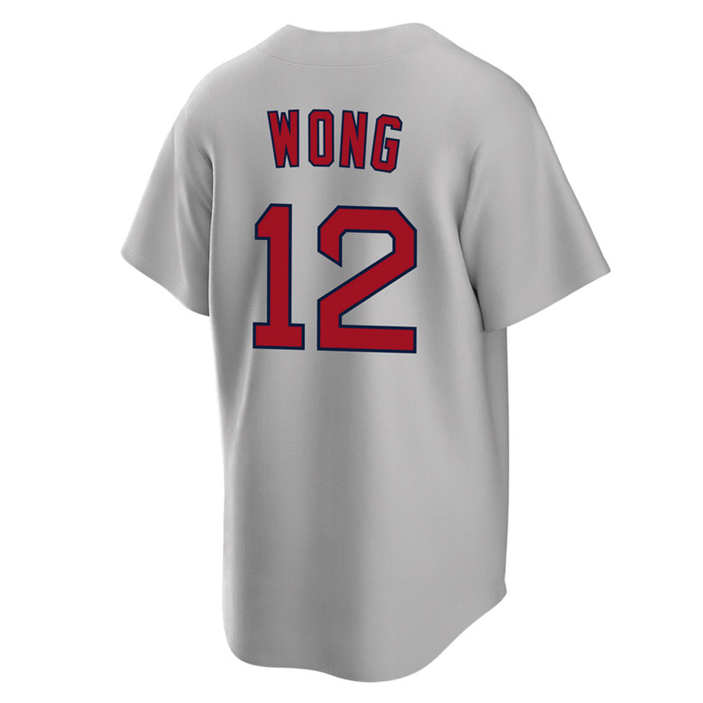 Pkot B.Red Sox #12 Connor Wong Player Gray Road Home Game Stitched Jerseys