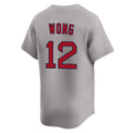 Pkot B.Red Sox #12 Connor Wong Player Gray Road Limited Home Game Stitched Jerseys