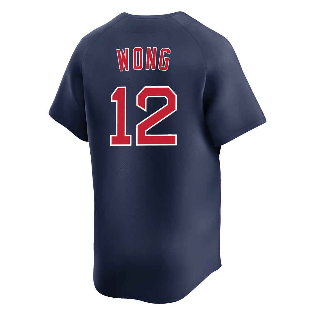 Pkot B.Red Sox #12 Connor Wong Player Navy Limited Home Game Stitched Jerseys