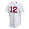 Pkot B.Red Sox #12 Connor Wong Player White Home Game Stitched Jerseys