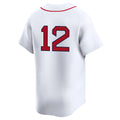 Pkot B.Red Sox #12 Connor Wong Player White Limited Home Game Stitched Jerseys