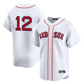 Pkot B.Red Sox #12 Connor Wong Player White Limited Home Game Stitched Jerseys