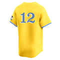 Pkot B.Red Sox #12 Connor Wong Player Yellow Limited Home Game Stitched Jerseys