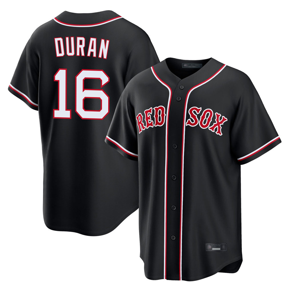Pkot B.Red Sox #16 Jarren Duran Player Black Out Home Game Stitched Jerseys