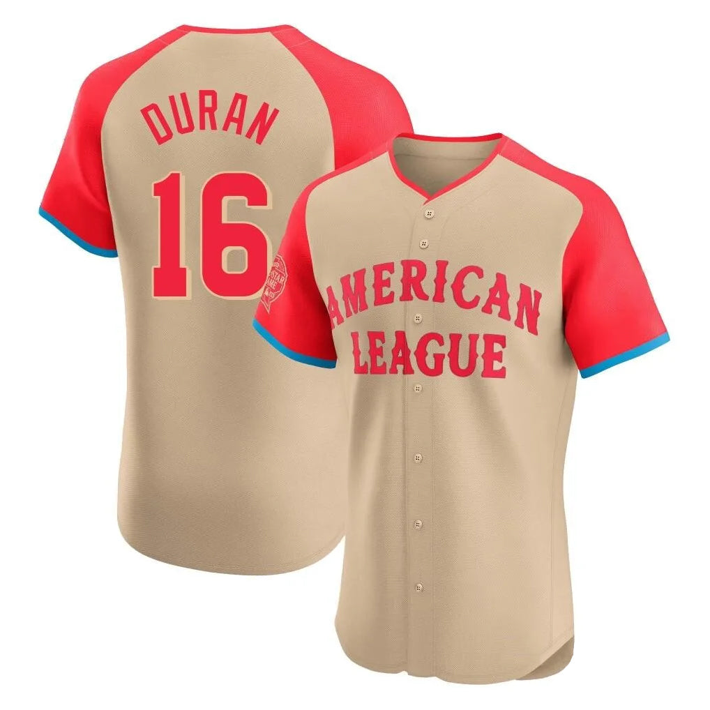 Pkot B.Red Sox #16 Jarren Duran Player Cream All-Star Short-Sleeved Limited Elite Home Game Stitched Jerseys
