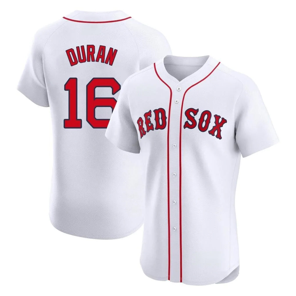 Pkot B.Red Sox #16 Jarren Duran Player White Limited Elite Home Game Stitched Jerseys