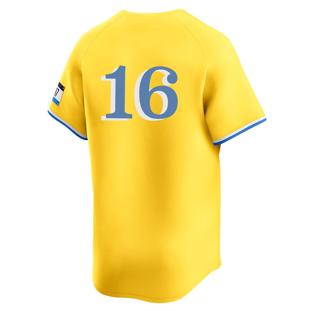 Pkot B.Red Sox #16 Jarren Duran Player Yellow Limited Home Game Stitched Jerseys