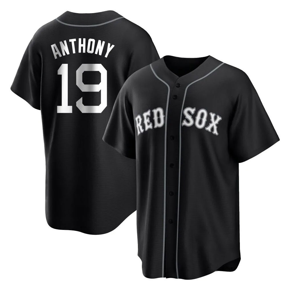 Pkot B.Red Sox #19 Roman Anthony Player Black Home Game Stitched Jerseys