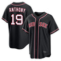Pkot B.Red Sox #19 Roman Anthony Player Black Out Home Game Stitched Jerseys