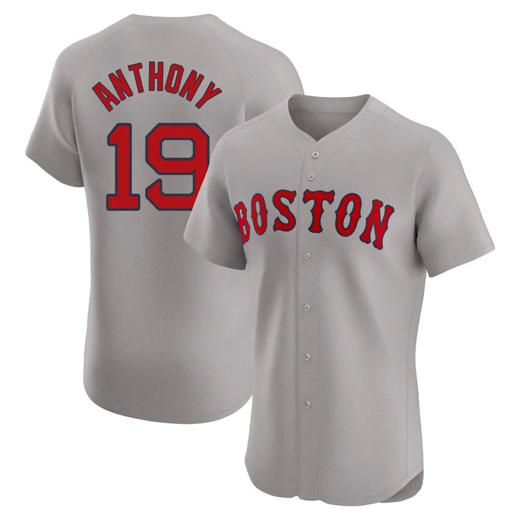 Pkot B.Red Sox #19 Roman Anthony Player Gray Road Limited Elite Home Game Stitched Jerseys