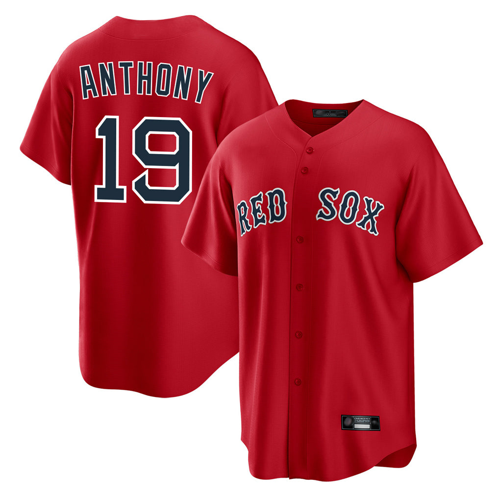 Pkot B.Red Sox #19 Roman Anthony Player Red Home Game Stitched Jerseys