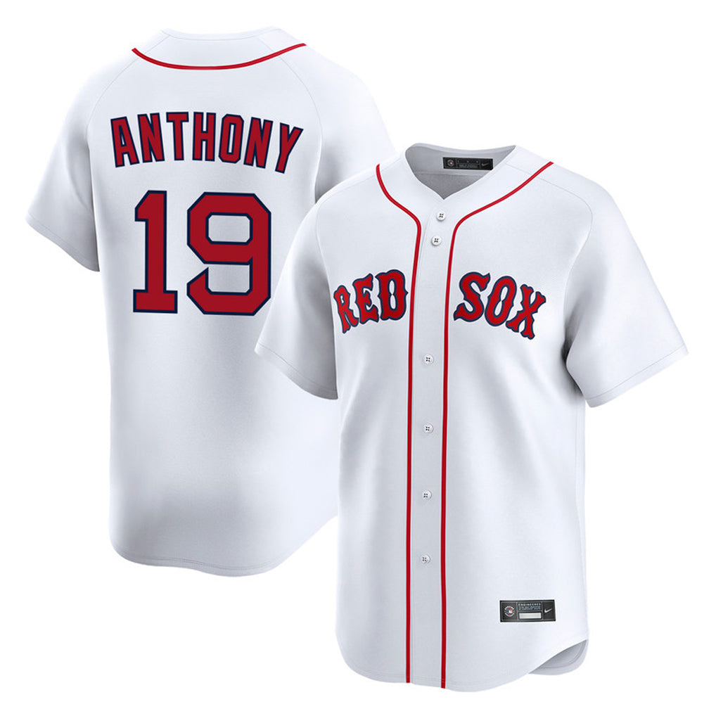 Pkot B.Red Sox #19 Roman Anthony Player White Limited Home Game Stitched Jerseys