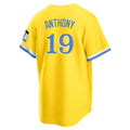 Pkot B.Red Sox #19 Roman Anthony Player Yellow Home Game Stitched Jerseys