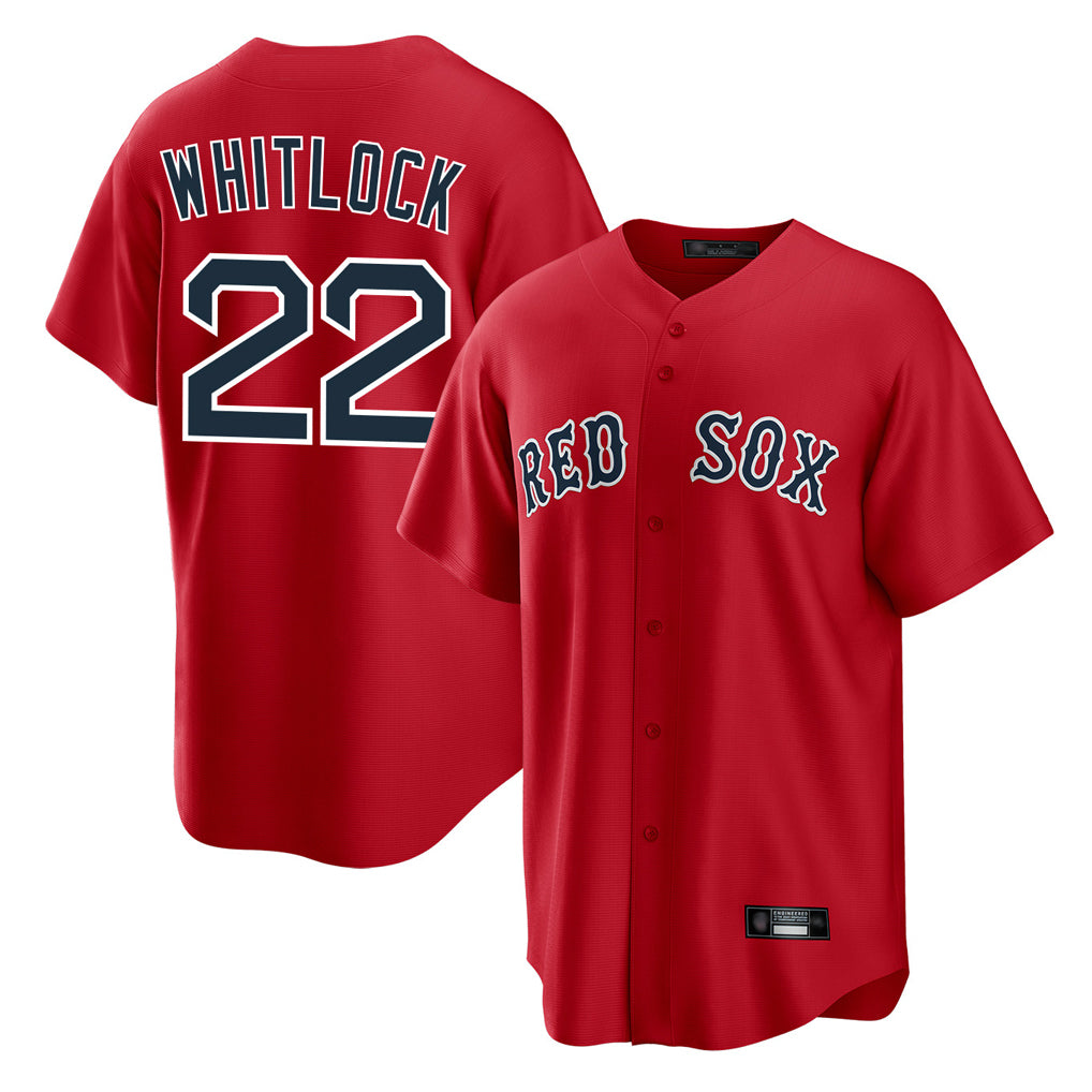 Pkot B.Red Sox #22 Garrett Whitlock Player Red Home Game Stitched Jerseys