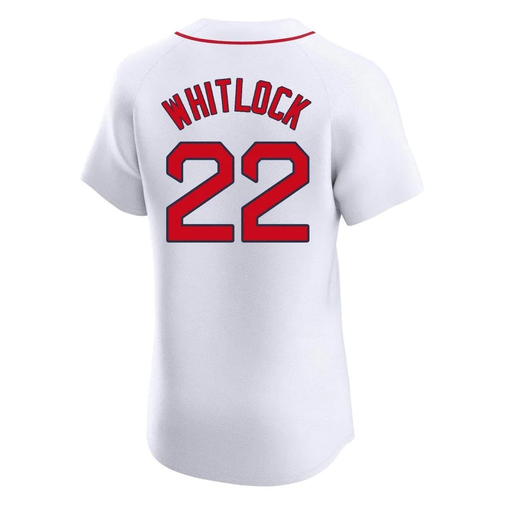 Pkot B.Red Sox #22 Garrett Whitlock Player White Limited Elite Home Game Stitched Jerseys
