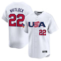Pkot B.Red Sox #22 Garrett Whitlock Player White USA World Classic Home Game Stitched Jerseys