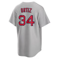 Pkot B.Red Sox #34 David Ortiz Player Gray Road Home Game Stitched Jerseys
