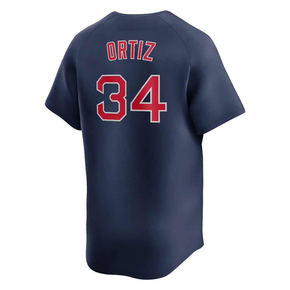 Pkot B.Red Sox #34 David Ortiz Player Navy Limited Home Game Stitched Jerseys