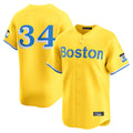Pkot B.Red Sox #34 David Ortiz Player Yellow Limited Home Game Stitched Jerseys